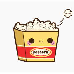 满满一杯爆米花卡通