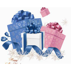 新年礼品盒节日设计图