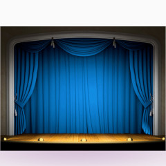 非主流蓝色幕帘图标下载