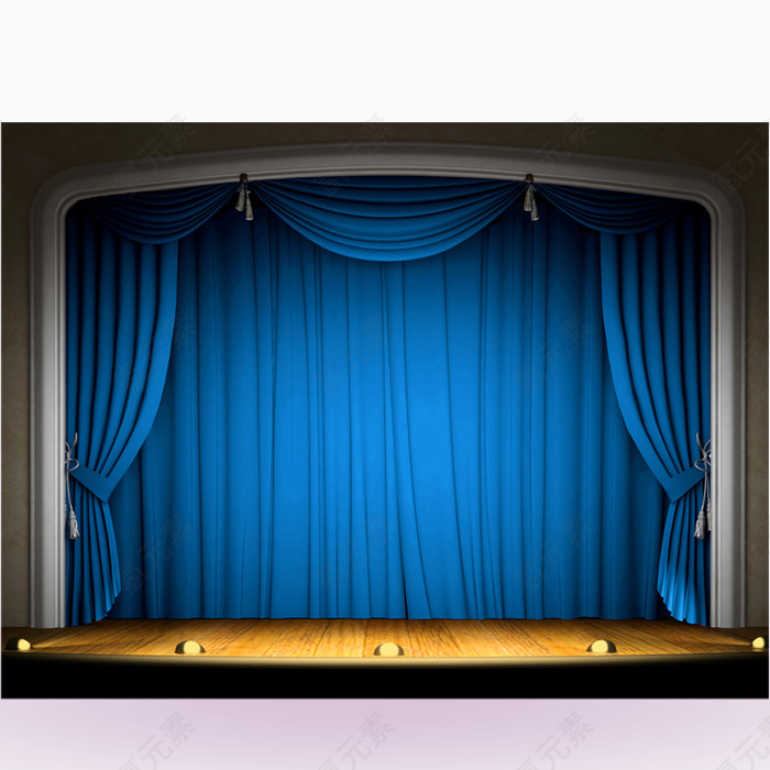 非主流蓝色幕帘图标下载
