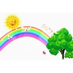 大树彩虹