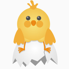 矢量卡通可爱小鸡素材