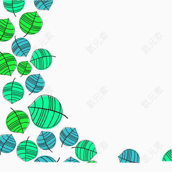 叶子边框图片素材