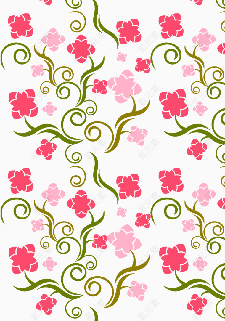 矢量花纹底纹