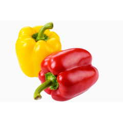 两个彩色青椒