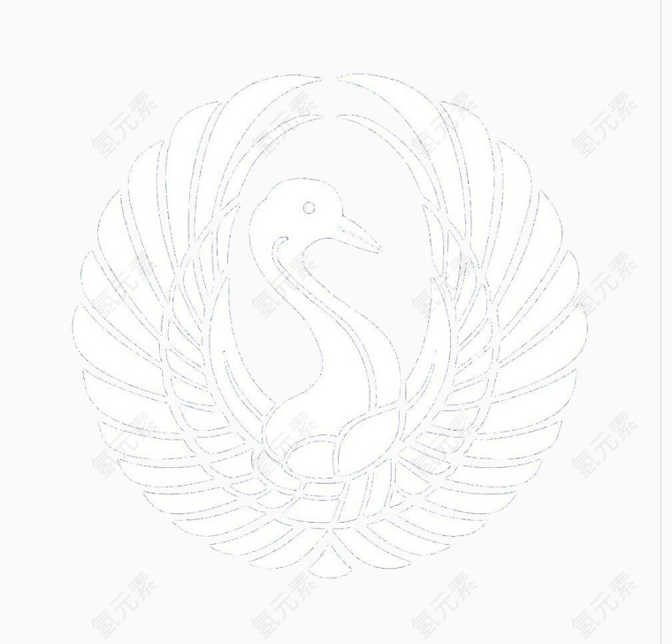 手绘天鹅