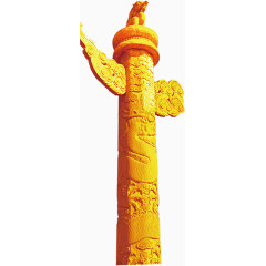 金色柱子装饰图案