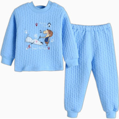 儿童蓝色保暖内衣