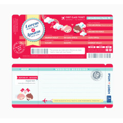 粉色邀请函矢量