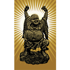 矢量开心弥勒佛