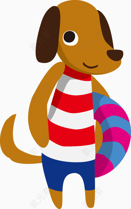 卡通狗狗呼啦圈