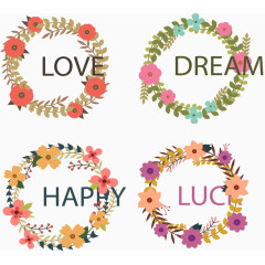 爱情梦想装饰花环