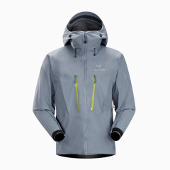 银灰色始祖鸟男士连帽冲锋衣