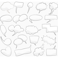 矢量手绘对话框合集