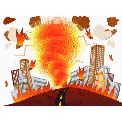 2017天气类台风元素矢量素材