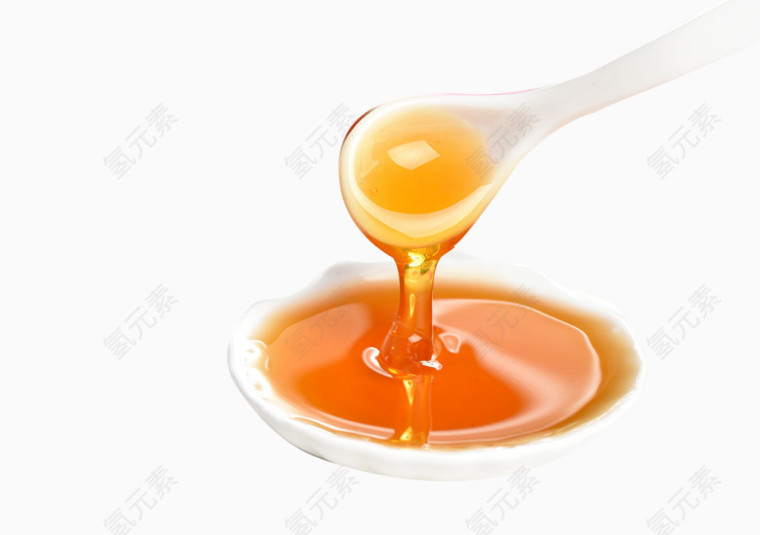 浓稠的黄色蜂蜜