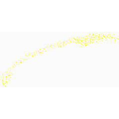 金色粒子流漂浮