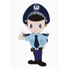卡通人民警察