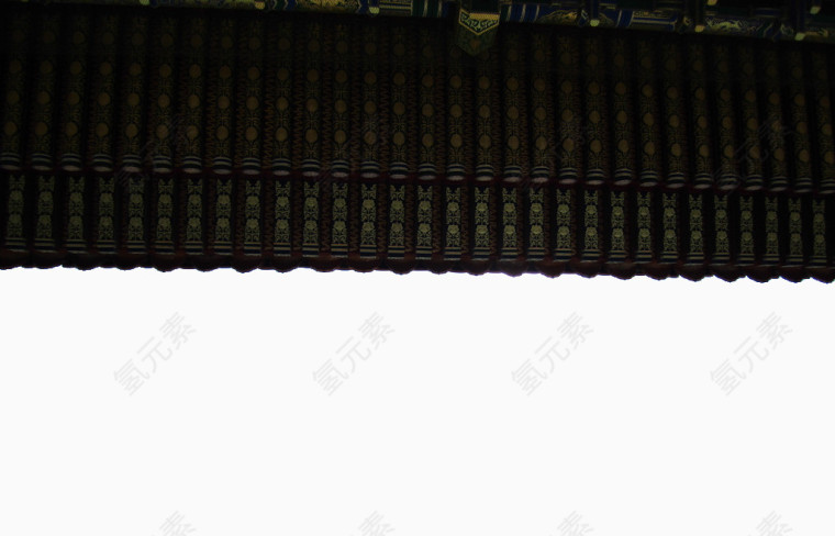 中式屋檐设计免抠装饰素材