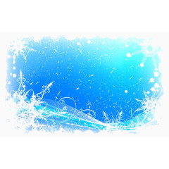 冰雪花纹边框