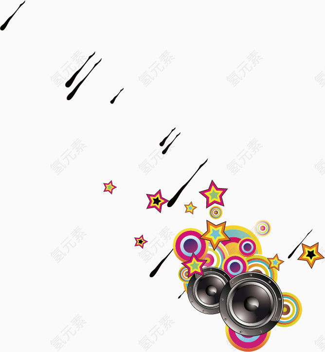 矢量音乐装饰