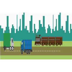 矢量图公路运输