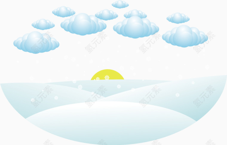 雪景冬季