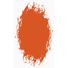 橘色颜料矢量图