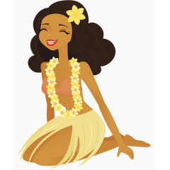 夏威夷草裙少女