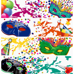 彩色面具happy Party