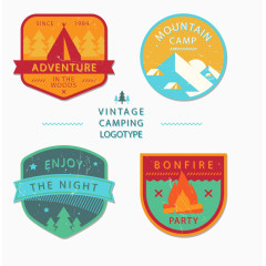 矢量度假聚会标志