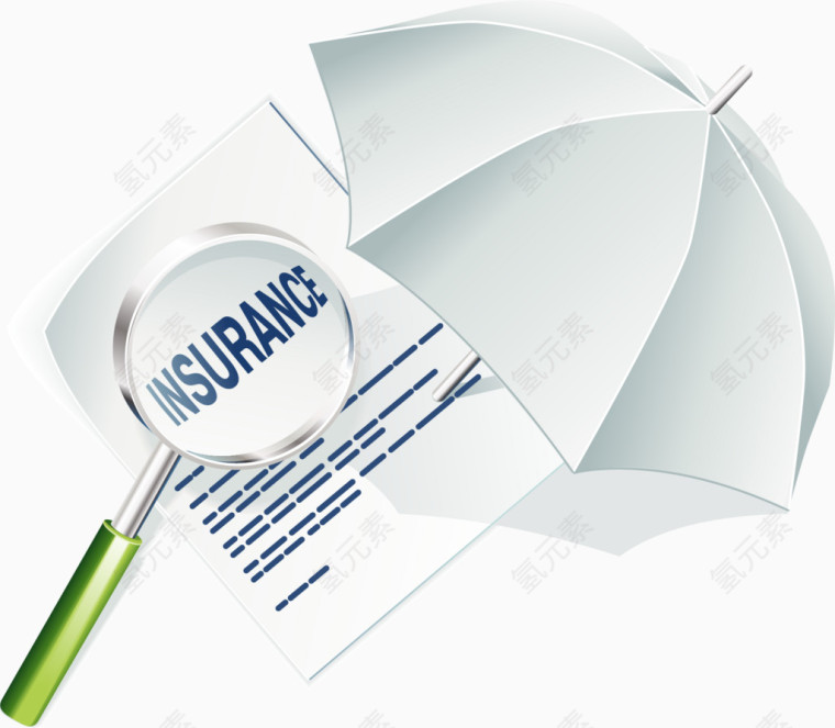 矢量手绘放大镜