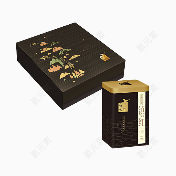 滇红茶包设计元素