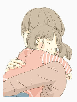 母女深情相拥