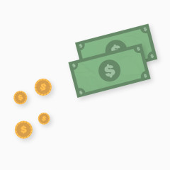 矢量钞票和钱币素材