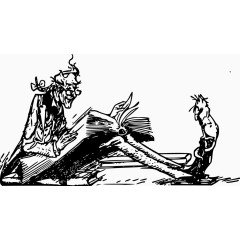 矢量读书是老人