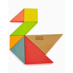 几何图形组成的鸭子