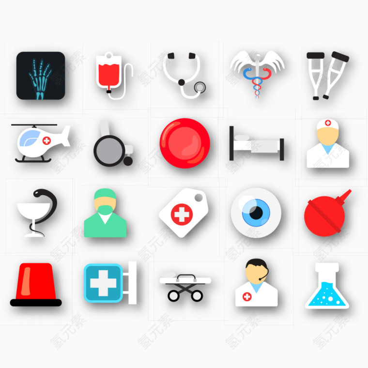 健康医疗元素图标