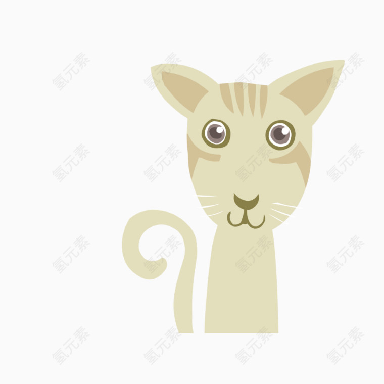 矢量小猫眯装饰插画
