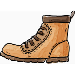 矢量手绘短靴