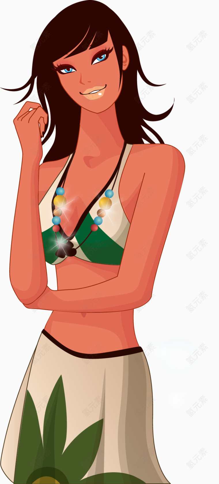 矢量性感美女
