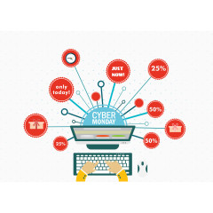 信息时代背景笔记本电脑