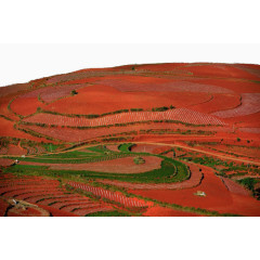 云南东川红土地风景