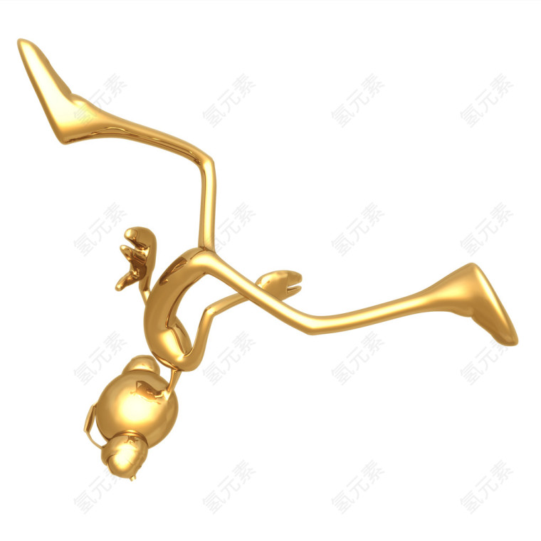 超清晰3D小金人