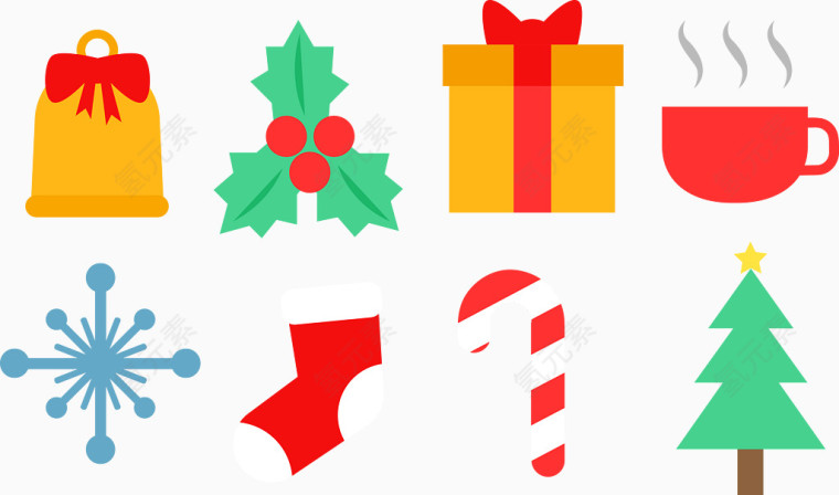 简约圣诞图标