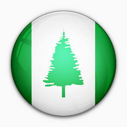 国旗岛诺福克对世界标志图标