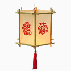 春节木质纸面灯笼