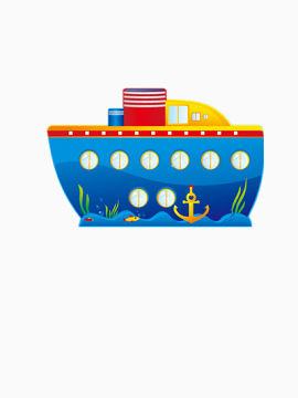 蓝色的船