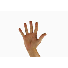 问候手势实物图