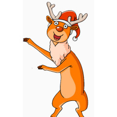 圣诞节麋鹿装饰免扣素材